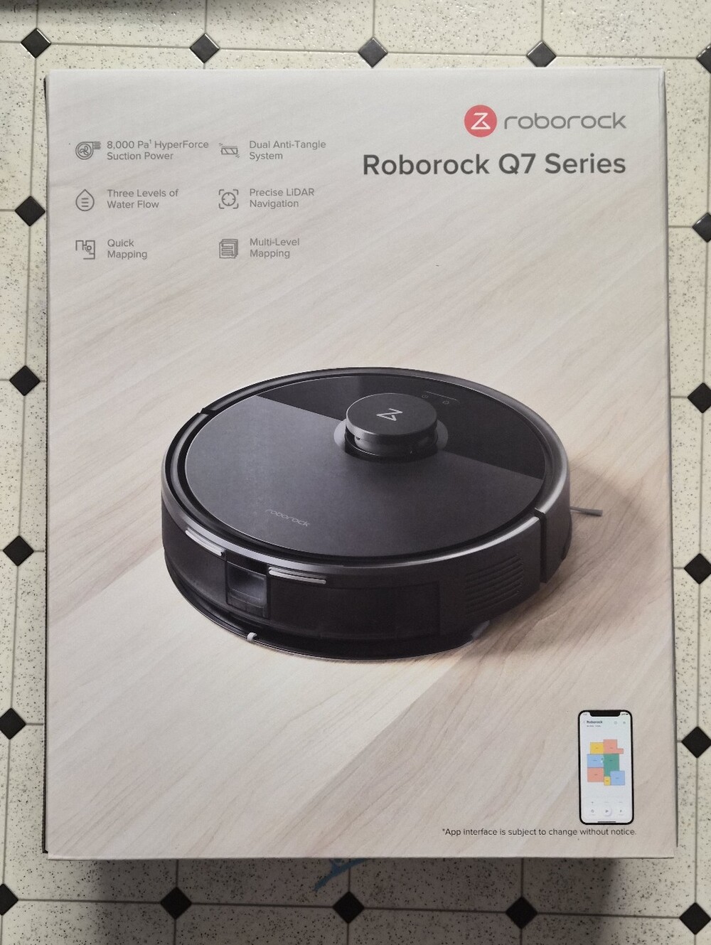 roborock Q7 L5 Robot Vacuum and Mop Combo, 8,000Pa Suction, Upgraded from Black